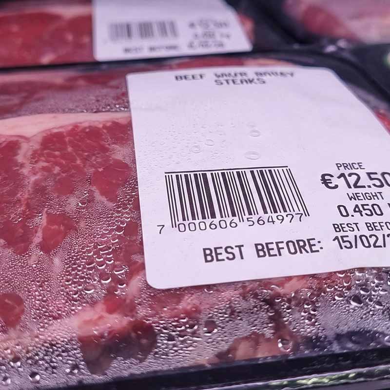 etichetta termica di retta protetta per settore GDO