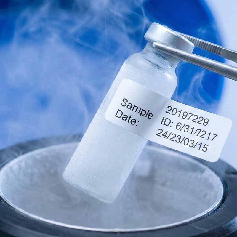 etichette durevoli resistenti alle basse temperature