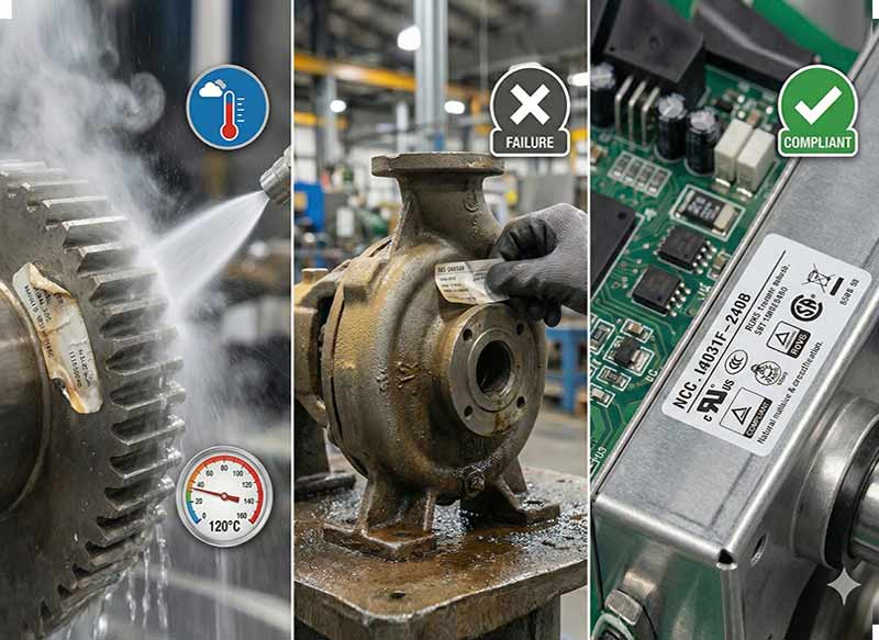 produzione etichette per il settore della produzione industriale