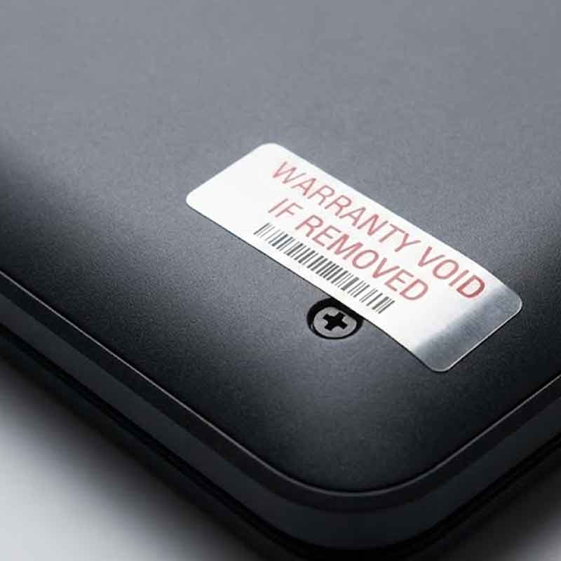 etichette anti-manomissione