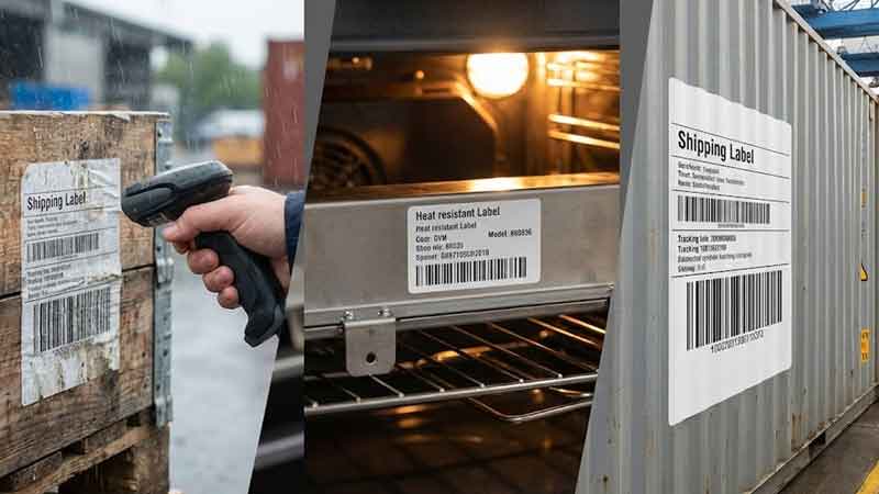 Produzione etichette durevoli di qualità - Raining Labels