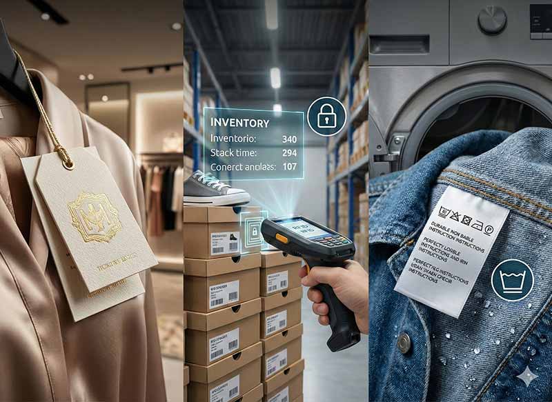 etichette per il settore del retail / faschion